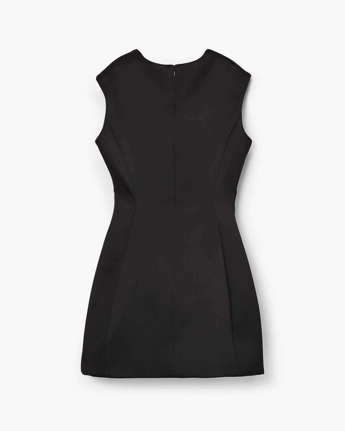 Seamed Up Satin Dress Black - Marc Jacobs Signature