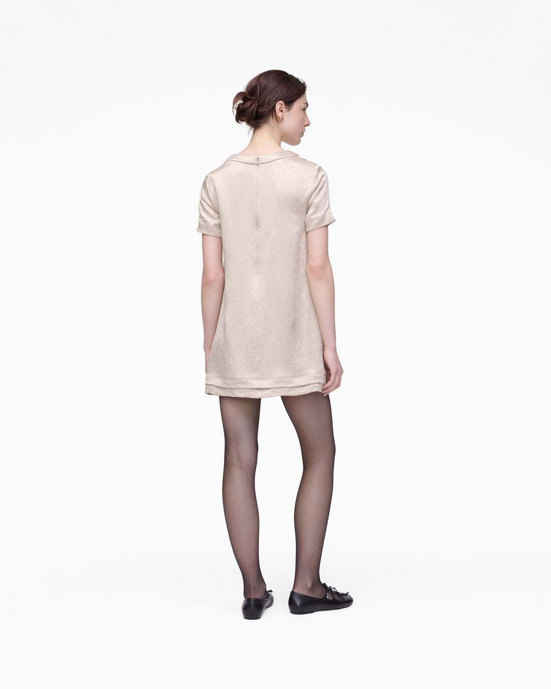 Crushed Satin Dress Champagne - Marc Jacobs Trending