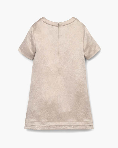 Crushed Satin Dress Champagne - Marc Jacobs Trending