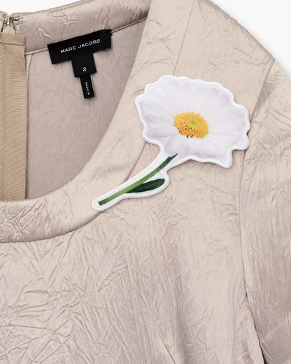 Crushed Satin Dress Champagne - Marc Jacobs Trending