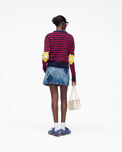 Joy Striped Crewneck Navy/Red - Marc Jacobs Signature