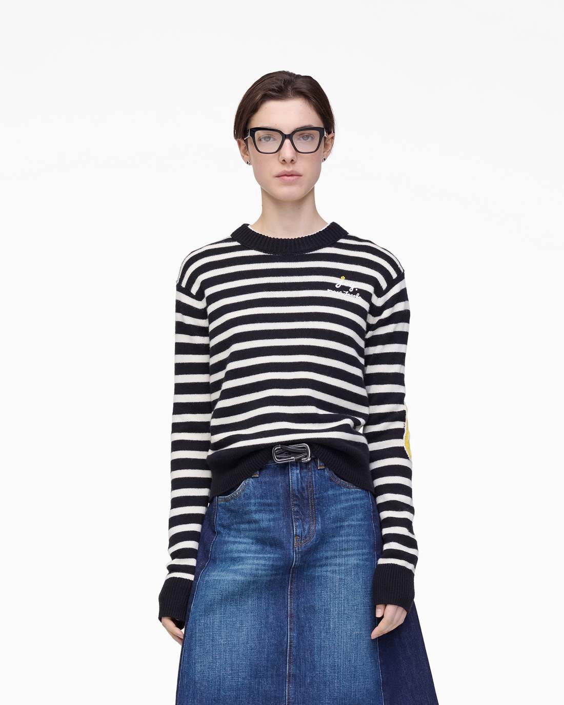 Joy Striped Crewneck Black/White - Marc Jacobs Premium
