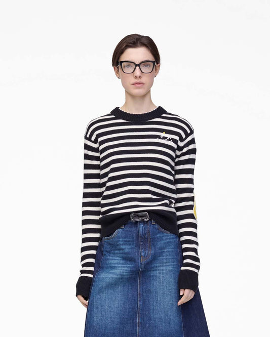 Joy Striped Crewneck Black/White - Marc Jacobs Premium