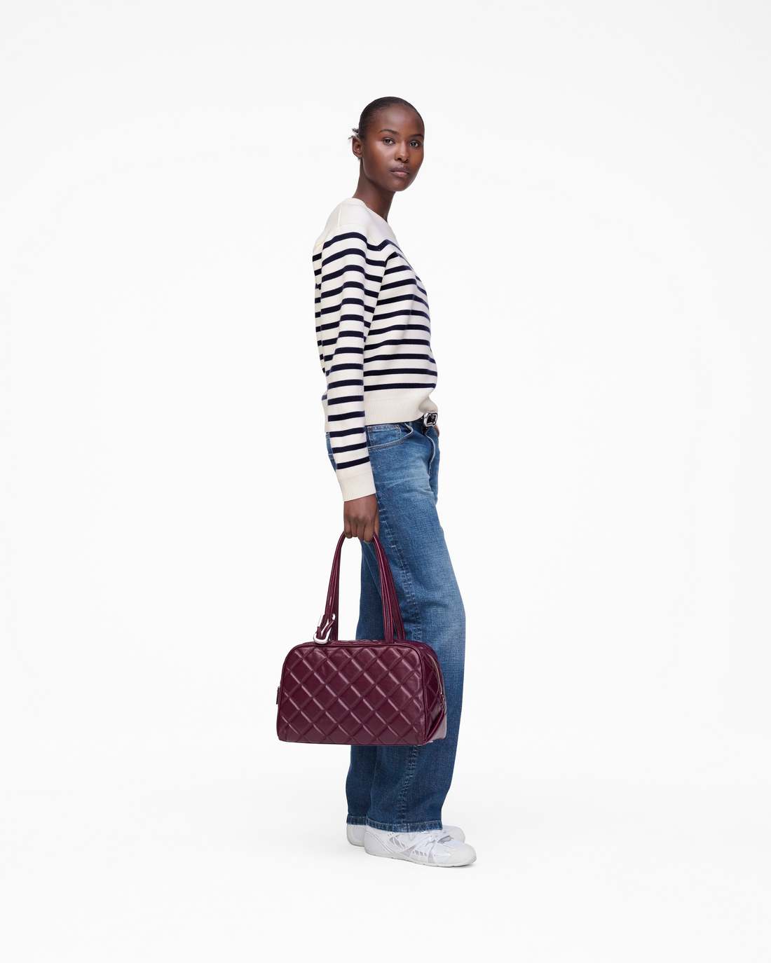 Breton Stripe Crewneck White/Navy - Marc Jacobs Exclusive
