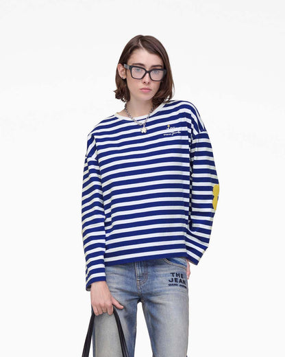 Daisy Striped Longsleeve Pansy/White - Marc Jacobs Signature