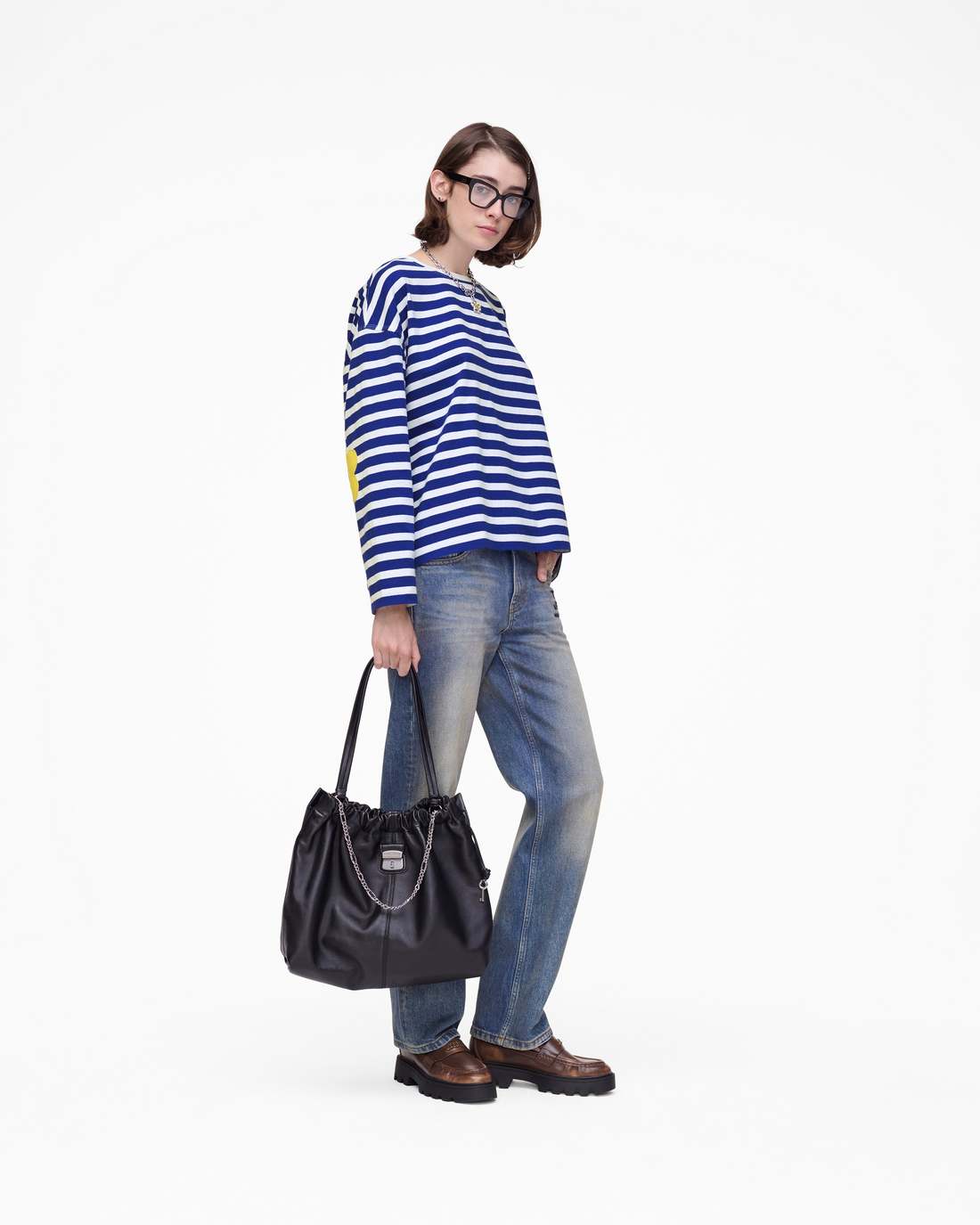 Daisy Striped Longsleeve Pansy/White - Marc Jacobs Signature