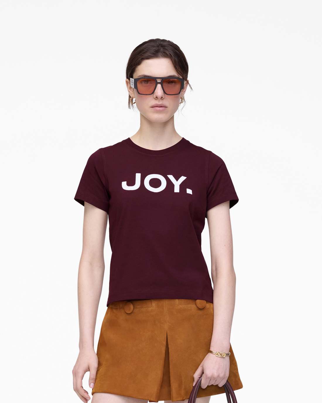 Joy. Slim Tee Dark Plum - Marc Jacobs Popular