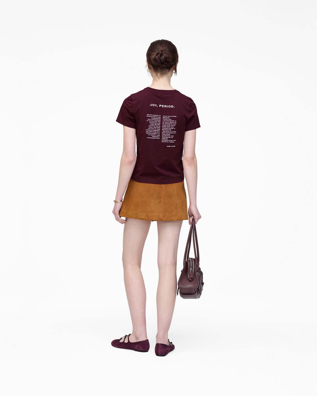 Joy. Slim Tee Dark Plum - Marc Jacobs Popular