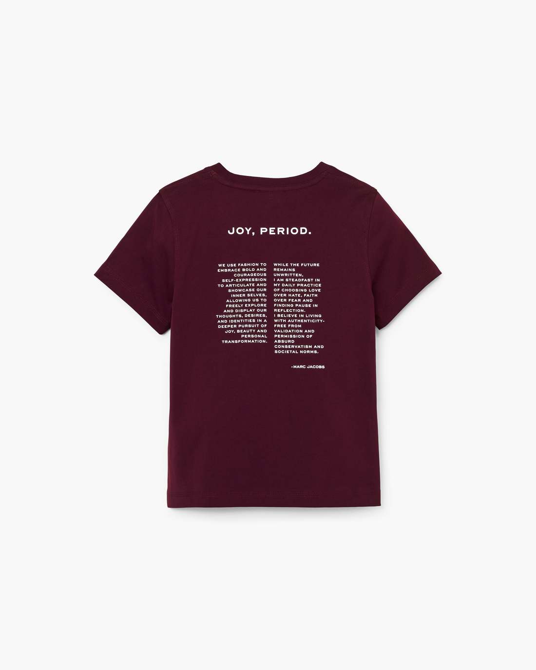 Joy. Slim Tee Dark Plum - Marc Jacobs Popular
