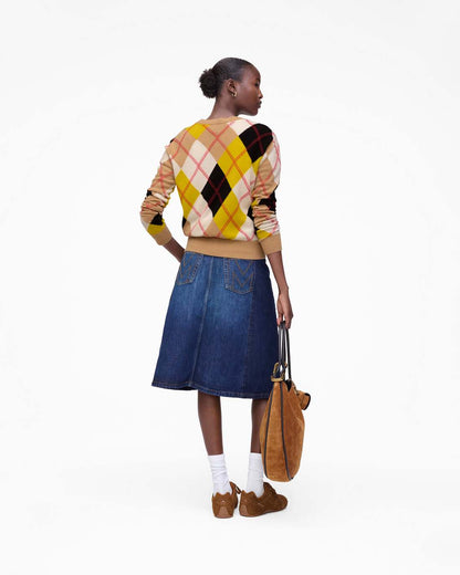 Preppy Daisy Argyle Crewneck Joy Yellow Multi - Marc Jacobs Trending