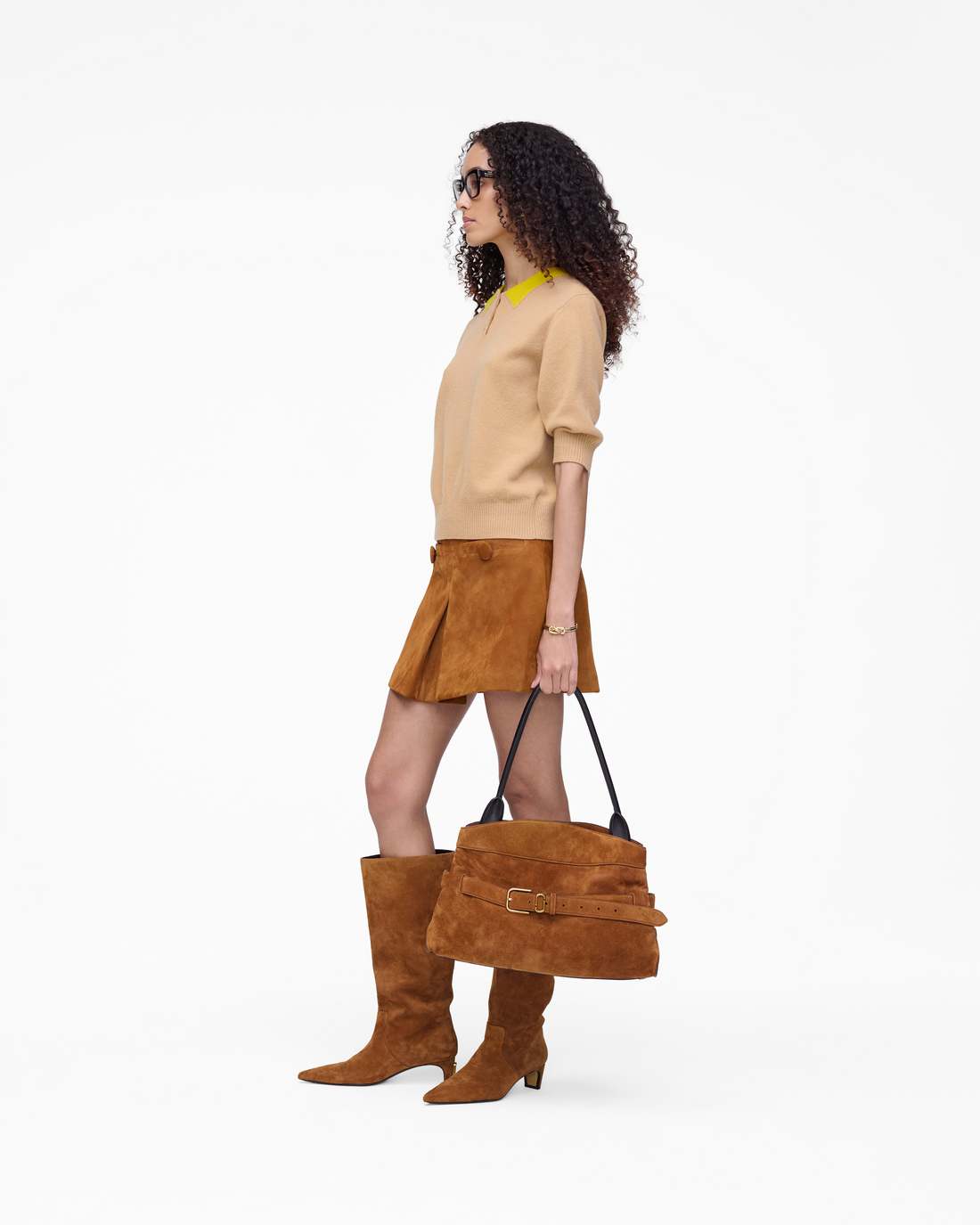 Trompe L'Oeil Knit Polo Camel - Marc Jacobs Best Seller