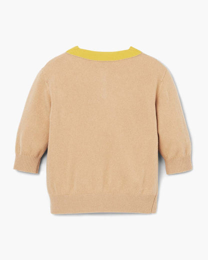 Trompe L'Oeil Knit Polo Camel - Marc Jacobs Best Seller