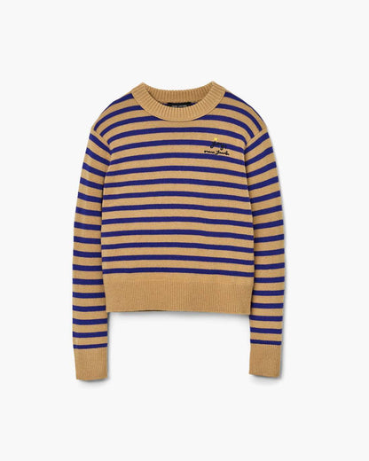 Joy Striped Crewneck Camel/Pansy - Marc Jacobs Recommended