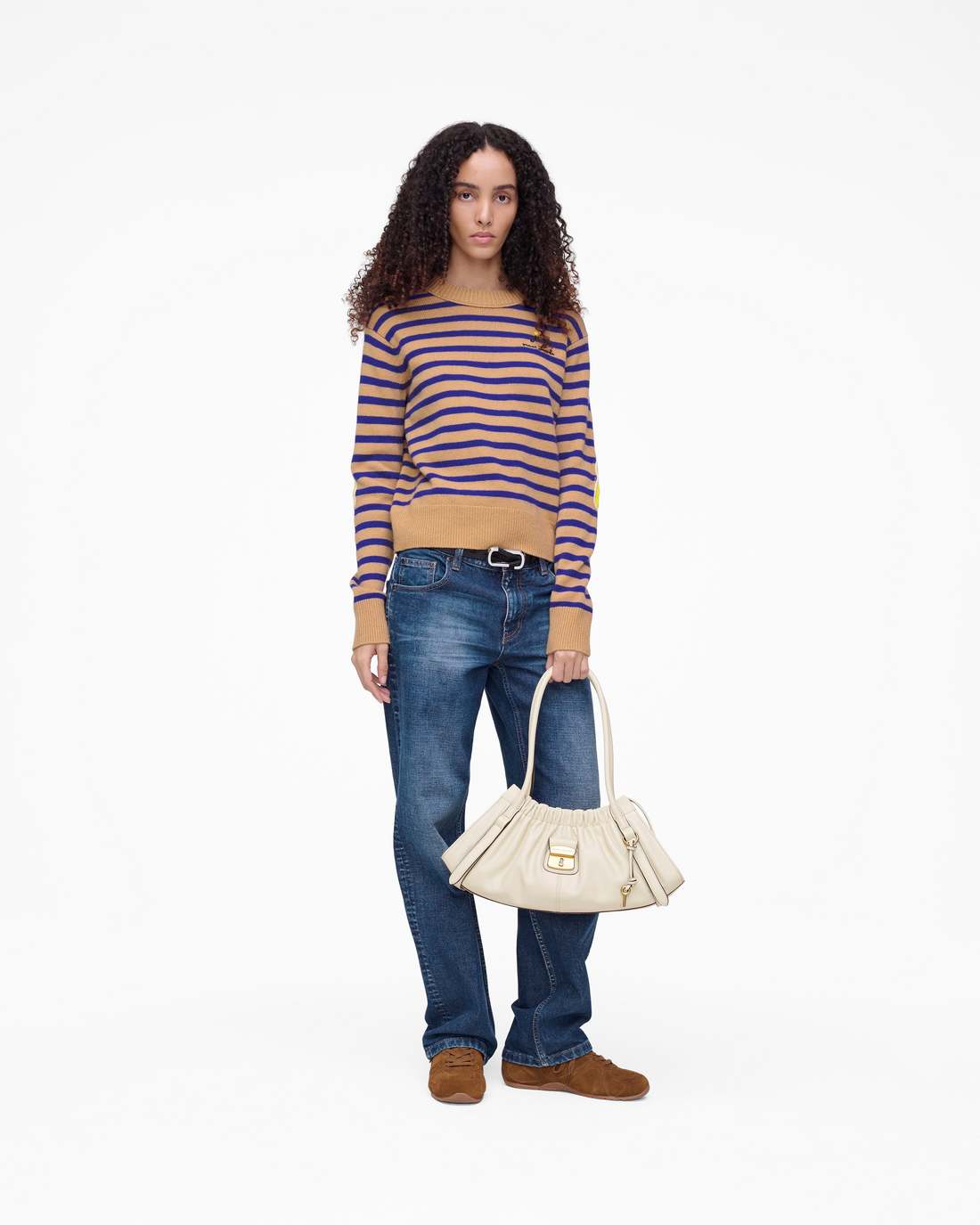Joy Striped Crewneck Camel/Pansy - Marc Jacobs Recommended