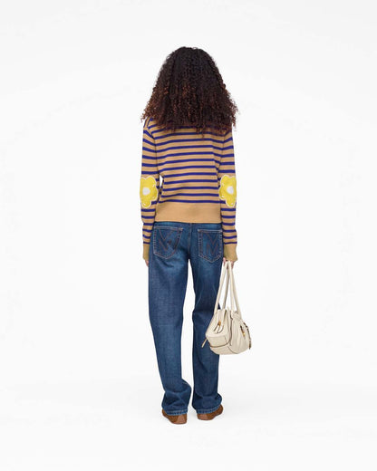Joy Striped Crewneck Camel/Pansy - Marc Jacobs Recommended
