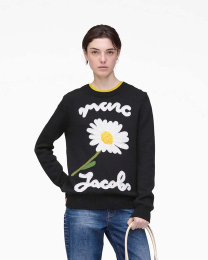 Marc Is Joy Jacquard Crewneck Black - Marc Jacobs Exclusive