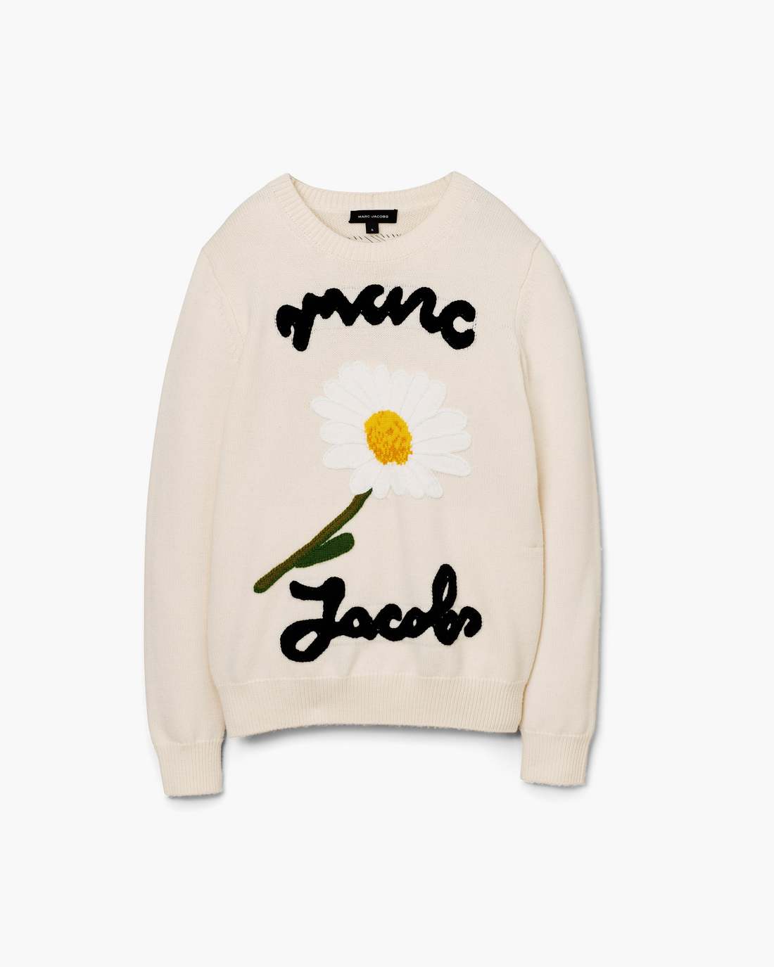Marc Is Joy Jacquard Crewneck Ivory - Marc Jacobs Signature