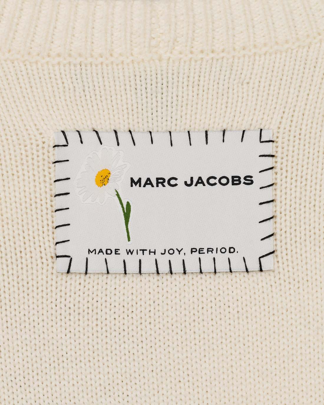 Marc Is Joy Jacquard Crewneck Ivory - Marc Jacobs Signature