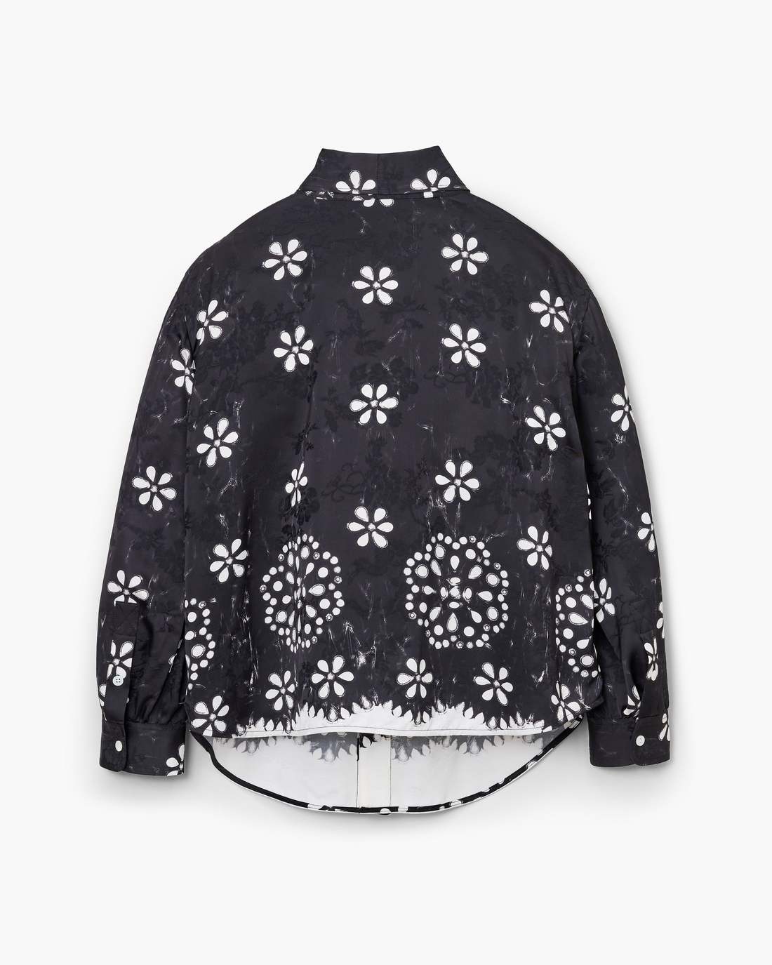 Trompe L'Oeil Eyelet Bow Blouse Black/White - Marc Jacobs Premium