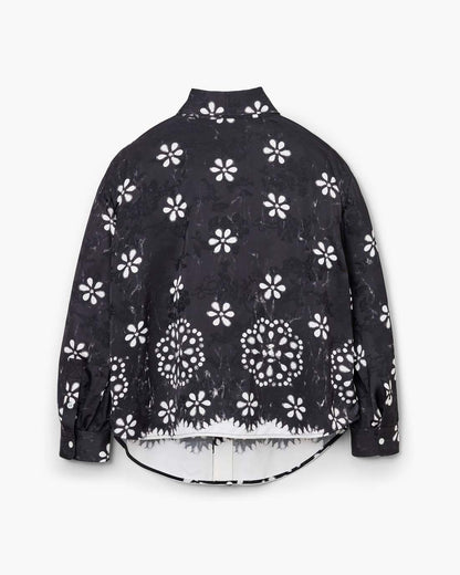 Trompe L'Oeil Eyelet Bow Blouse Black/White - Marc Jacobs Premium