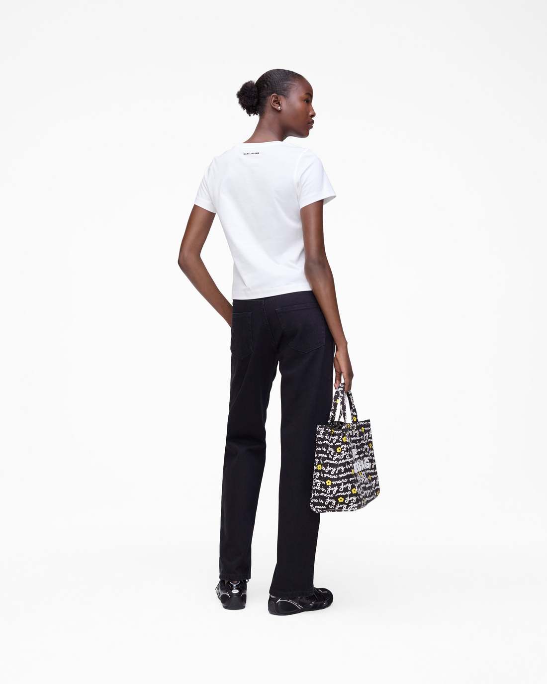 Trompe L'Oeil Eyelet Slim Tee White Multi - Marc Jacobs New