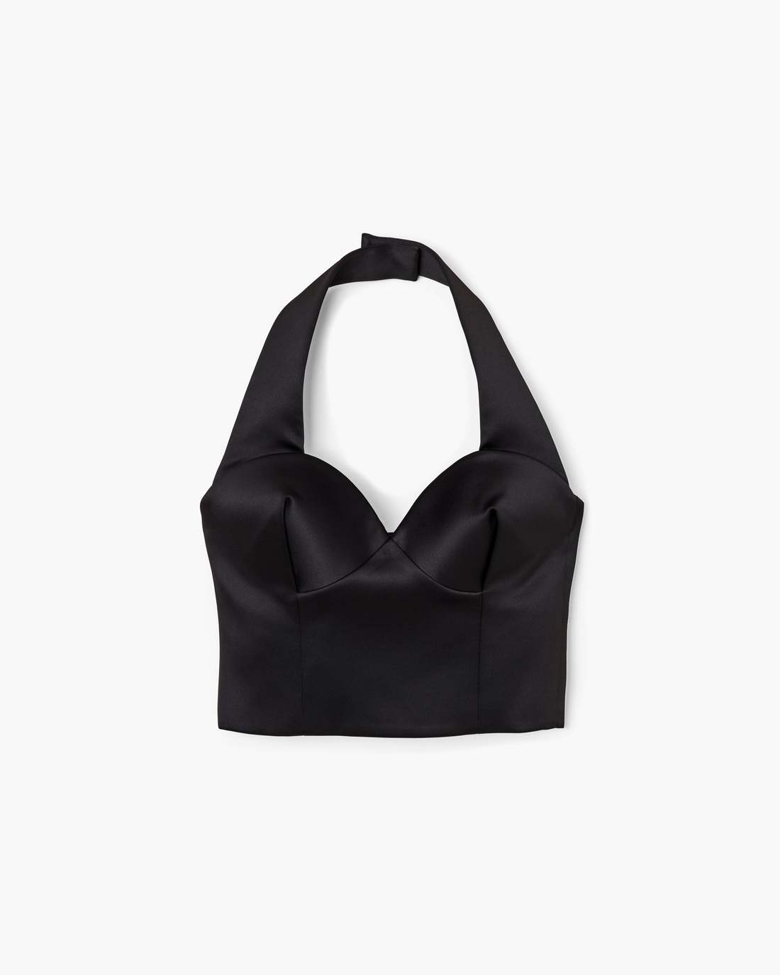 Sculpted Satin Halter Top Black - Marc Jacobs Featured