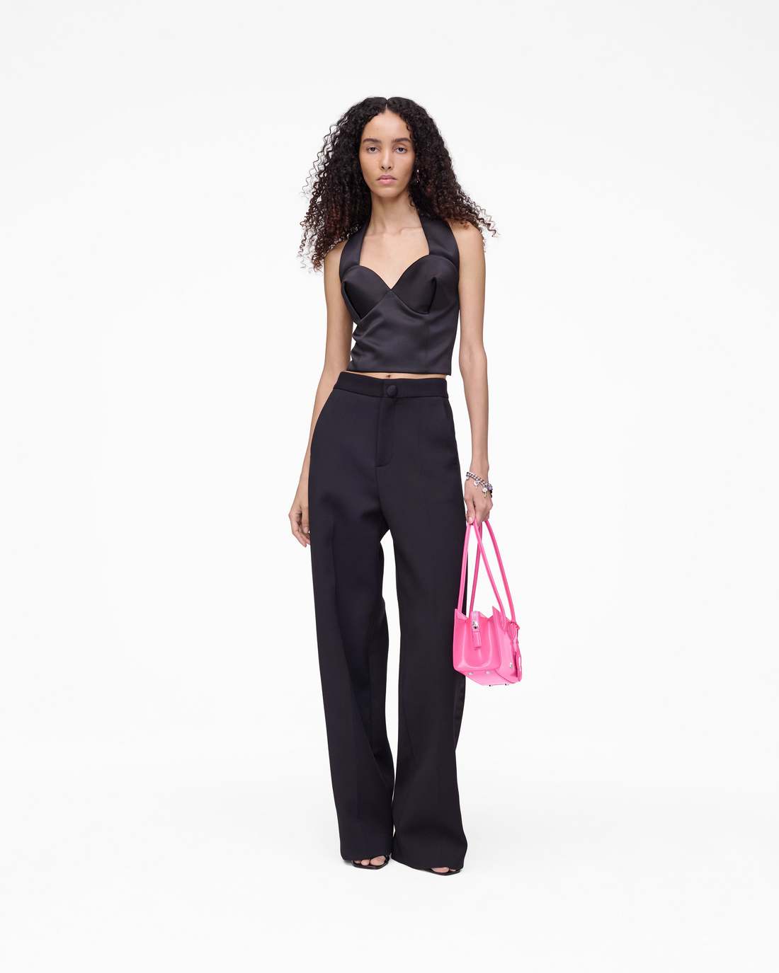 Sculpted Satin Halter Top Black - Marc Jacobs Featured
