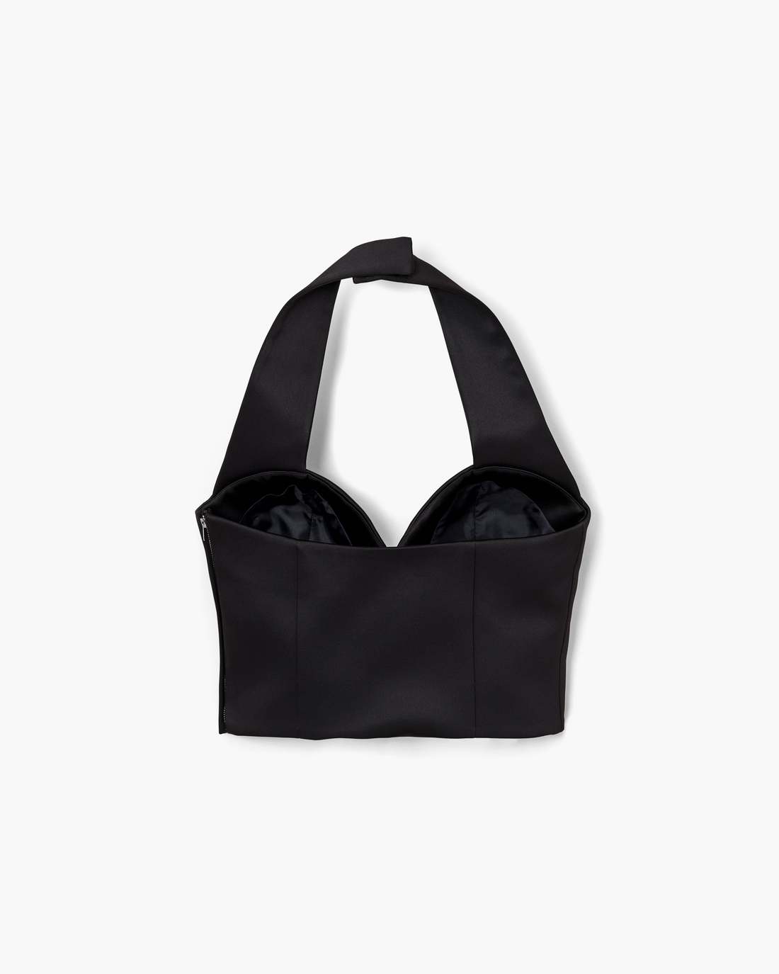 Sculpted Satin Halter Top Black - Marc Jacobs Featured