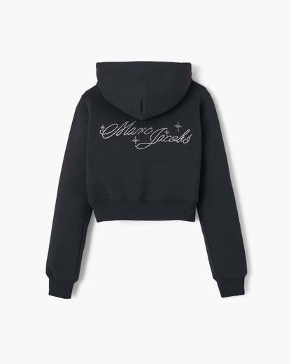 Charm Cropped Hoodie Black - Marc Jacobs Popular