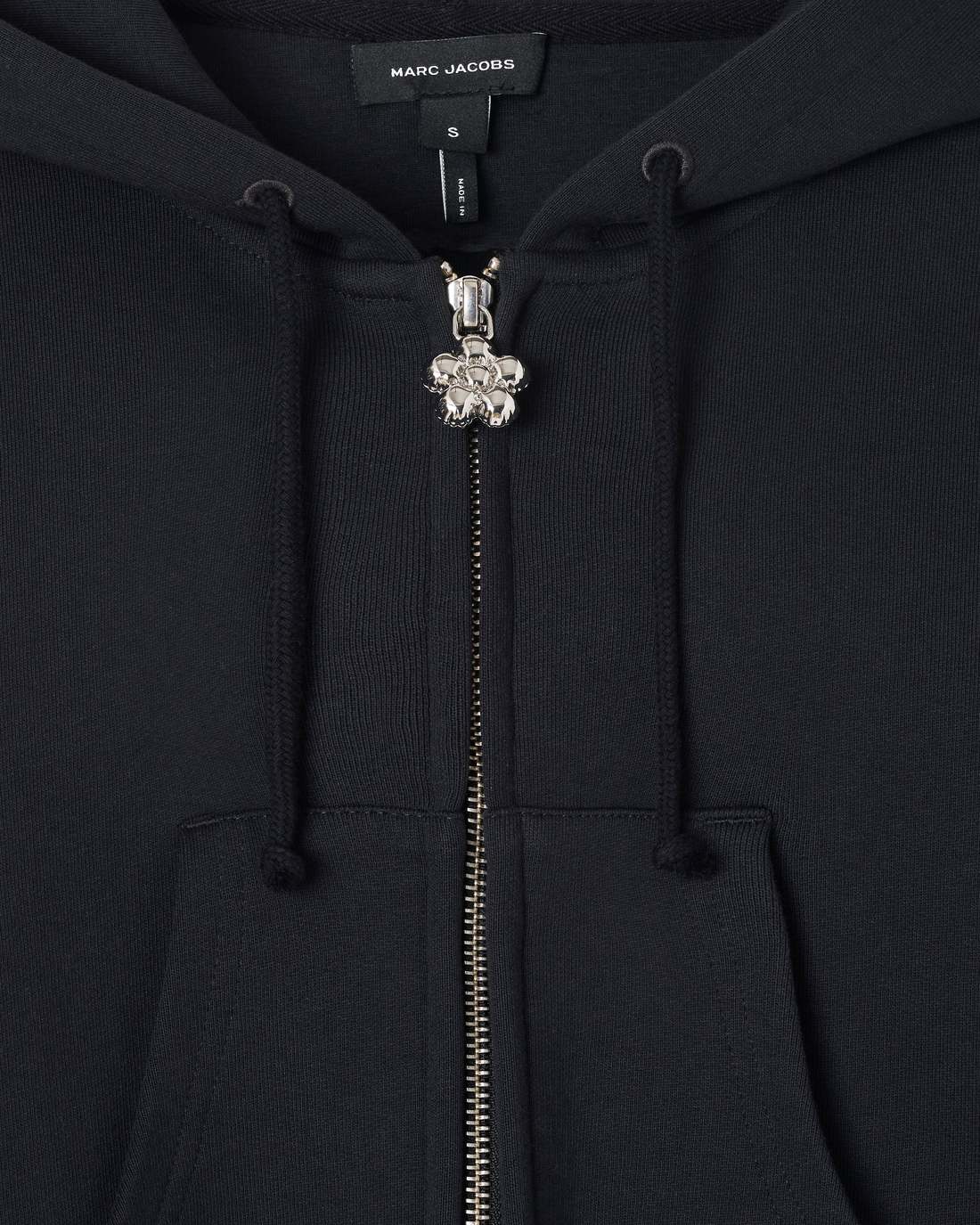 Charm Cropped Hoodie Black - Marc Jacobs Popular