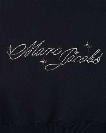 Charm Cropped Hoodie Black - Marc Jacobs Popular