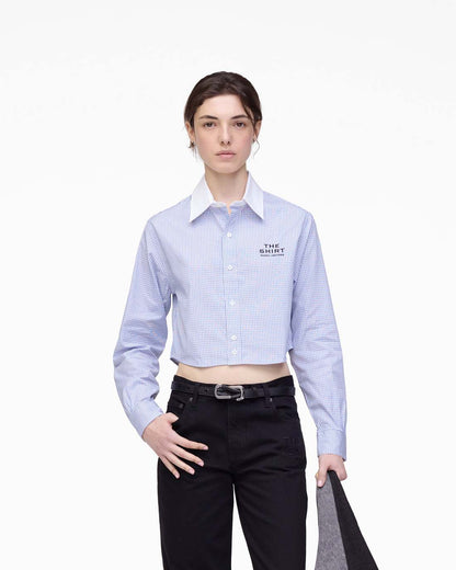 The Cropped Femme Shirt Blue Multi - Marc Jacobs Trending