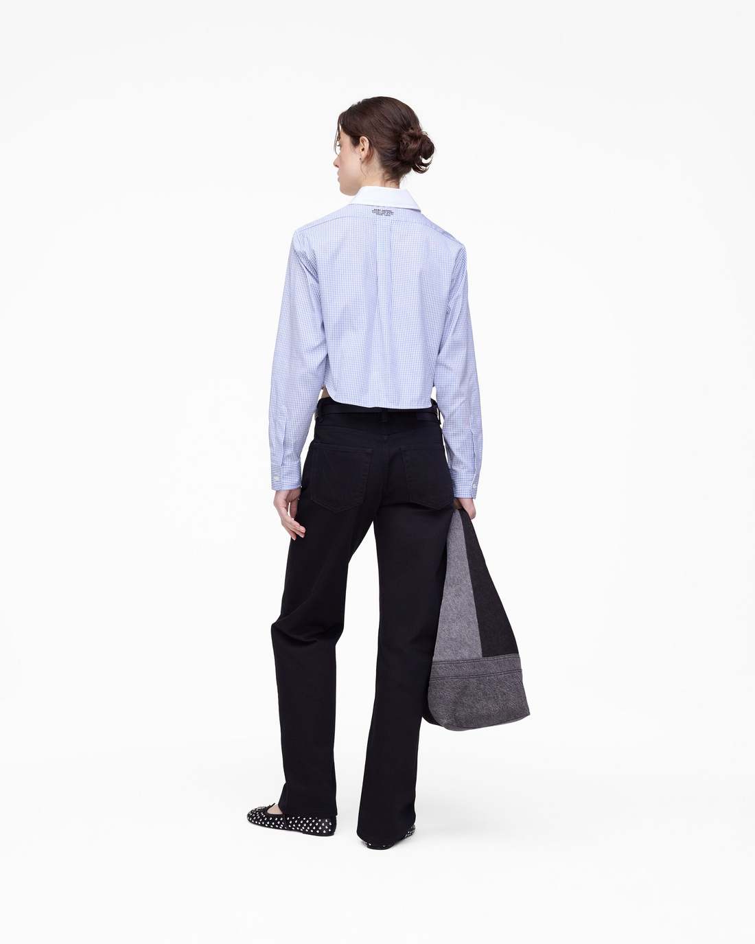The Cropped Femme Shirt Blue Multi - Marc Jacobs Trending
