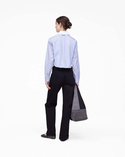 The Cropped Femme Shirt Blue Multi - Marc Jacobs Trending