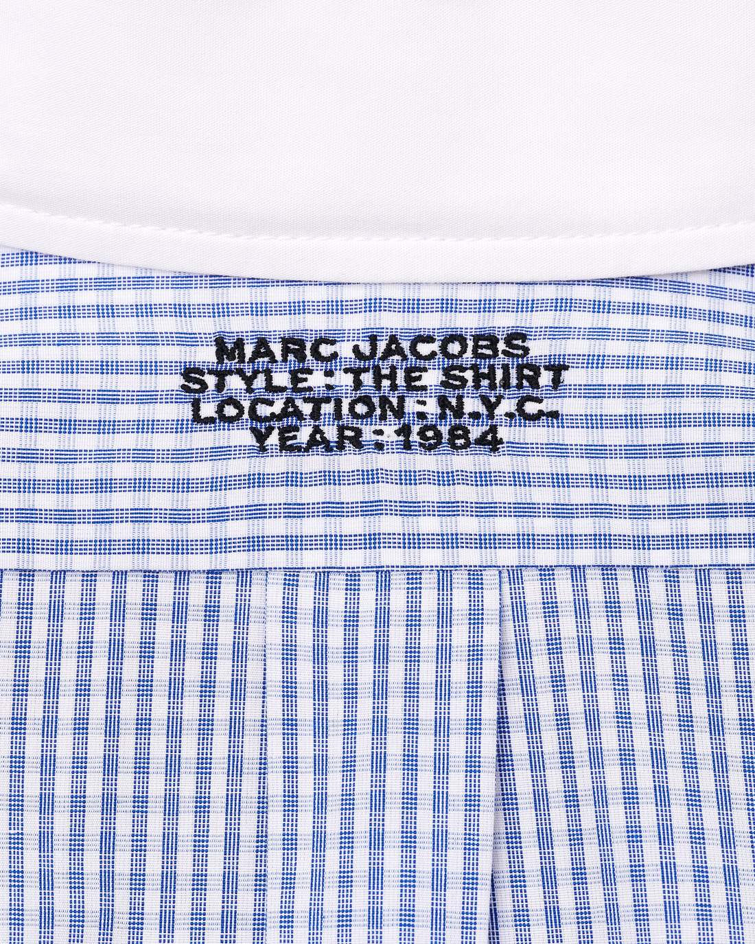 The Cropped Femme Shirt Blue Multi - Marc Jacobs Trending