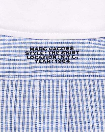 The Cropped Femme Shirt Blue Multi - Marc Jacobs Trending
