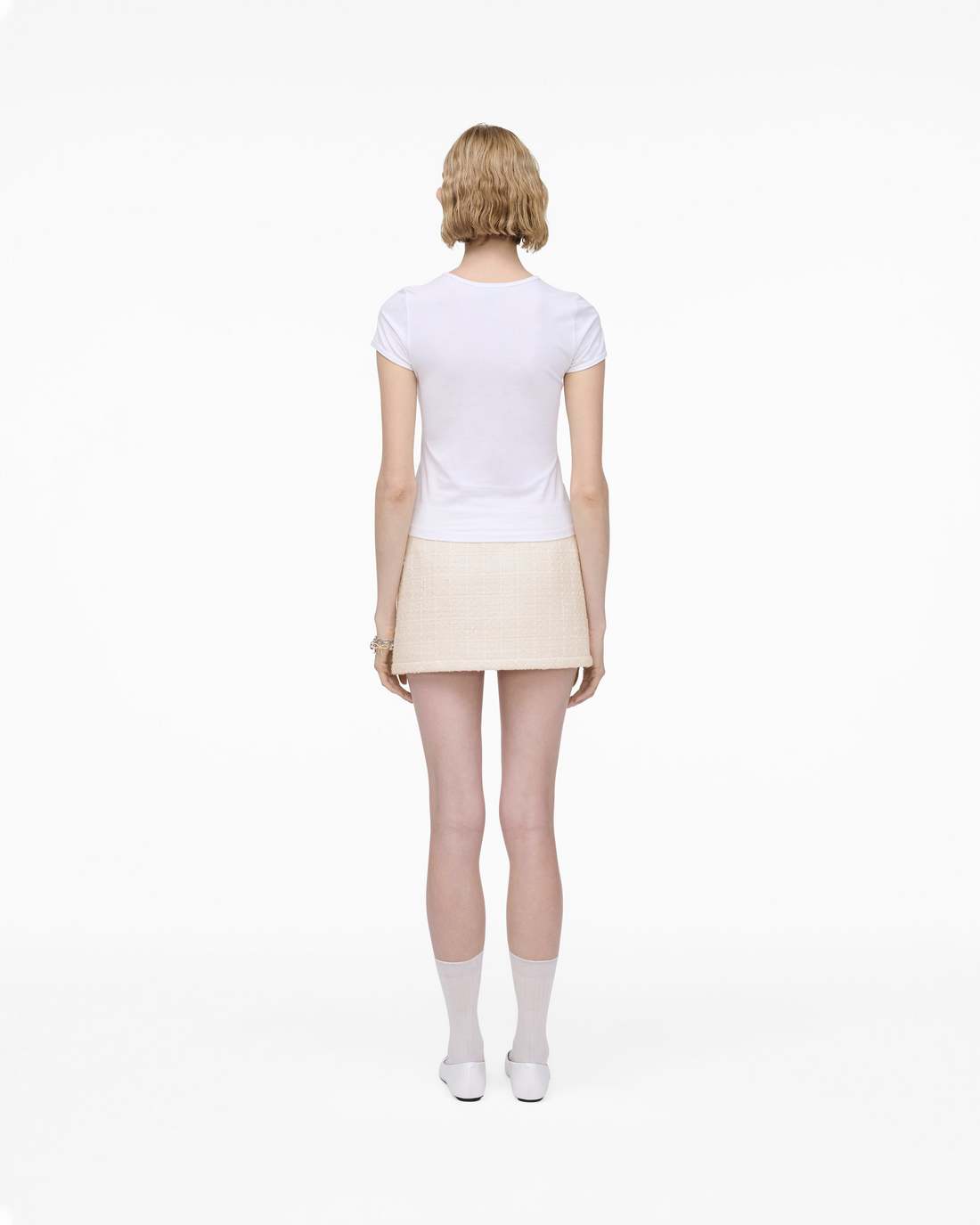 Charm Logo Shrunken Tee White - Marc Jacobs Featured