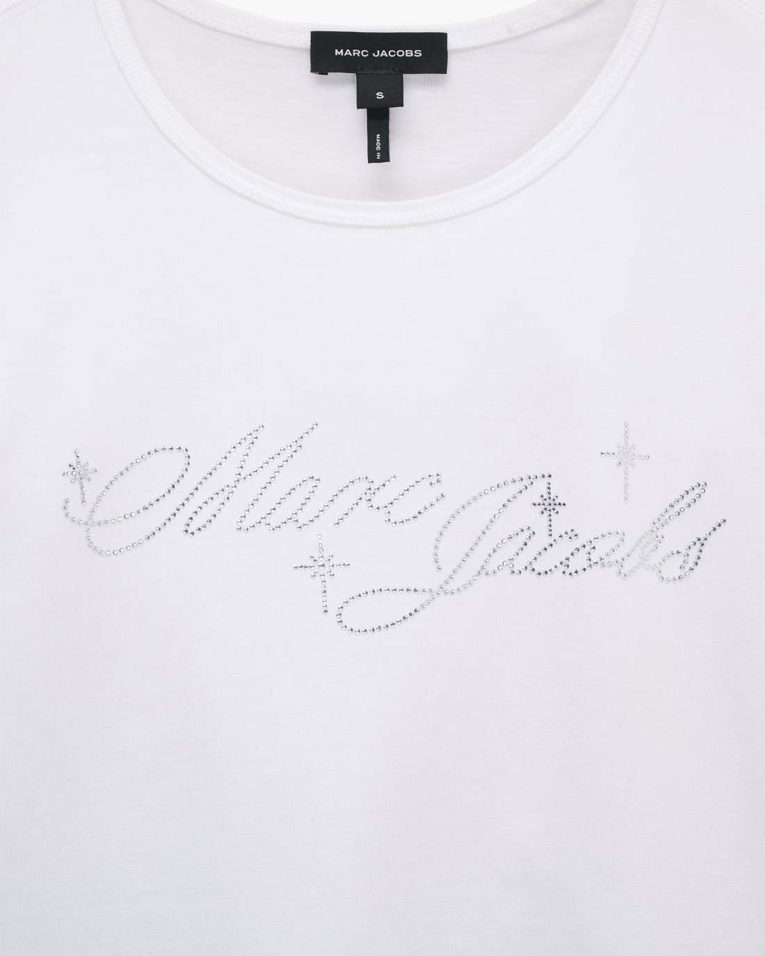 Charm Logo Shrunken Tee White - Marc Jacobs Featured