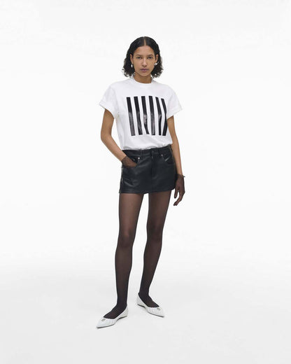 The Stripe Box Tee White - Marc Jacobs Popular
