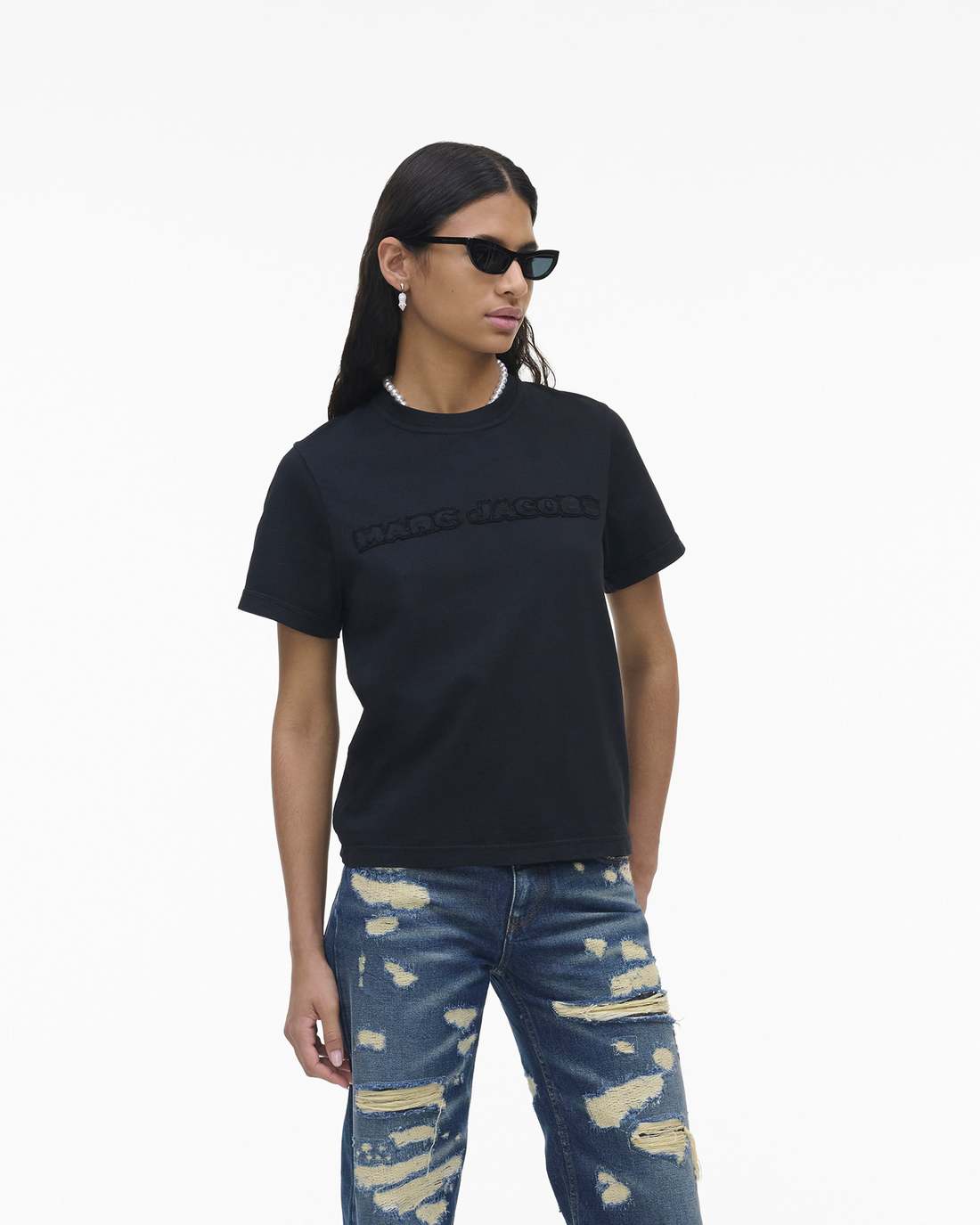 The Logo Baby Tee Black - Marc Jacobs Trending