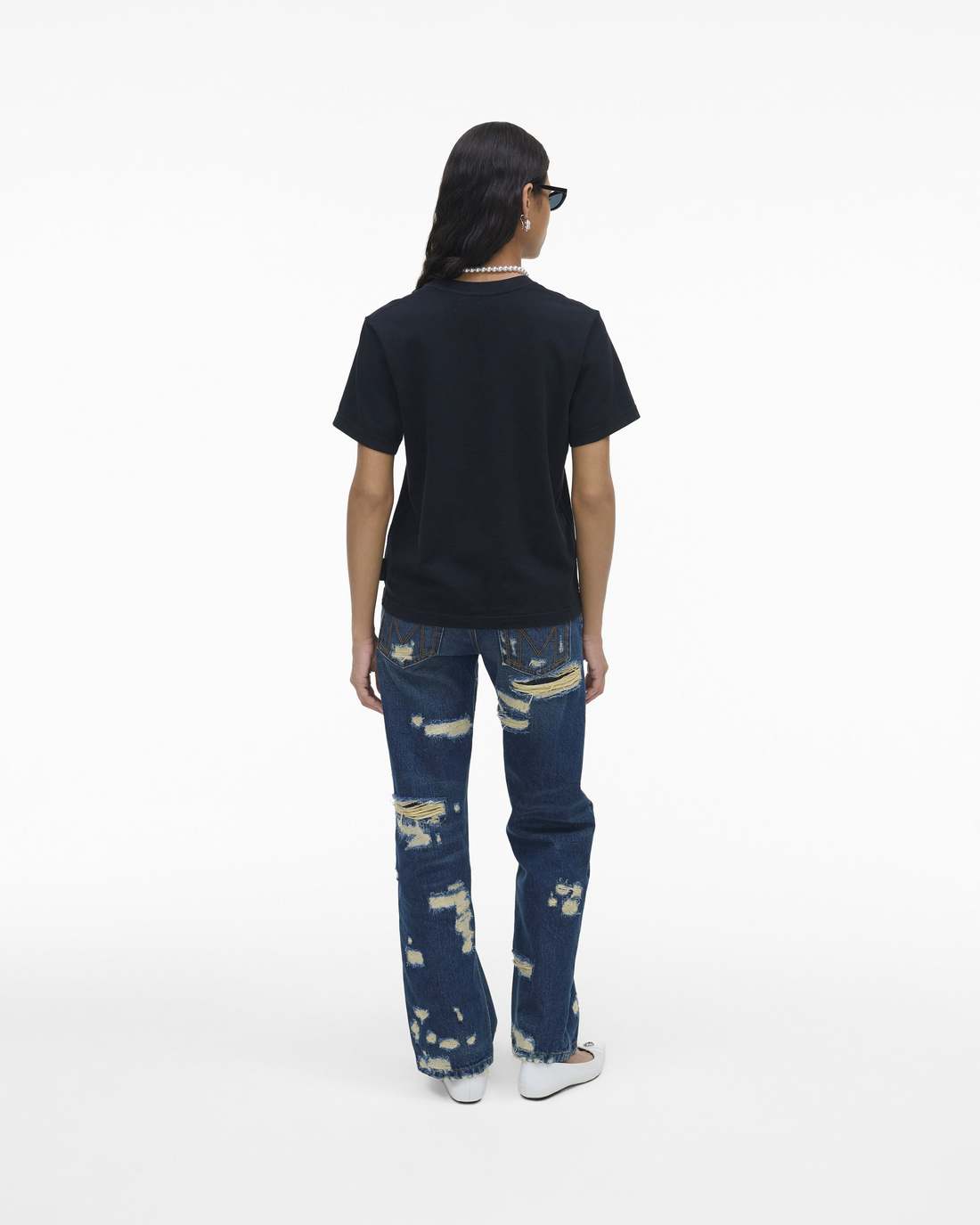 The Logo Baby Tee Black - Marc Jacobs Trending