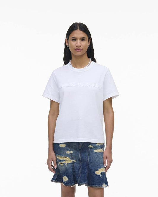 The Logo Baby Tee White - Marc Jacobs Best Seller