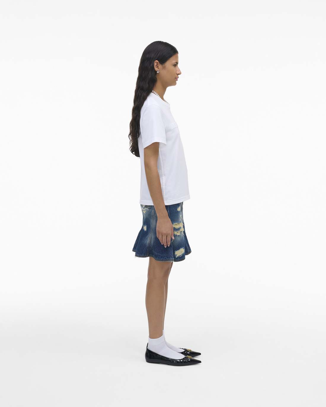 The Logo Baby Tee White - Marc Jacobs Best Seller