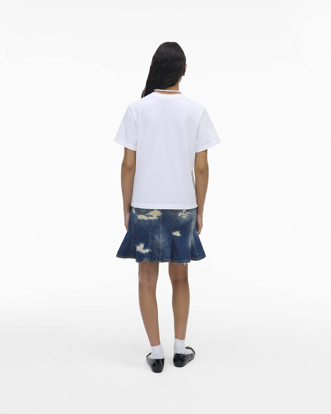 The Logo Baby Tee White - Marc Jacobs Best Seller