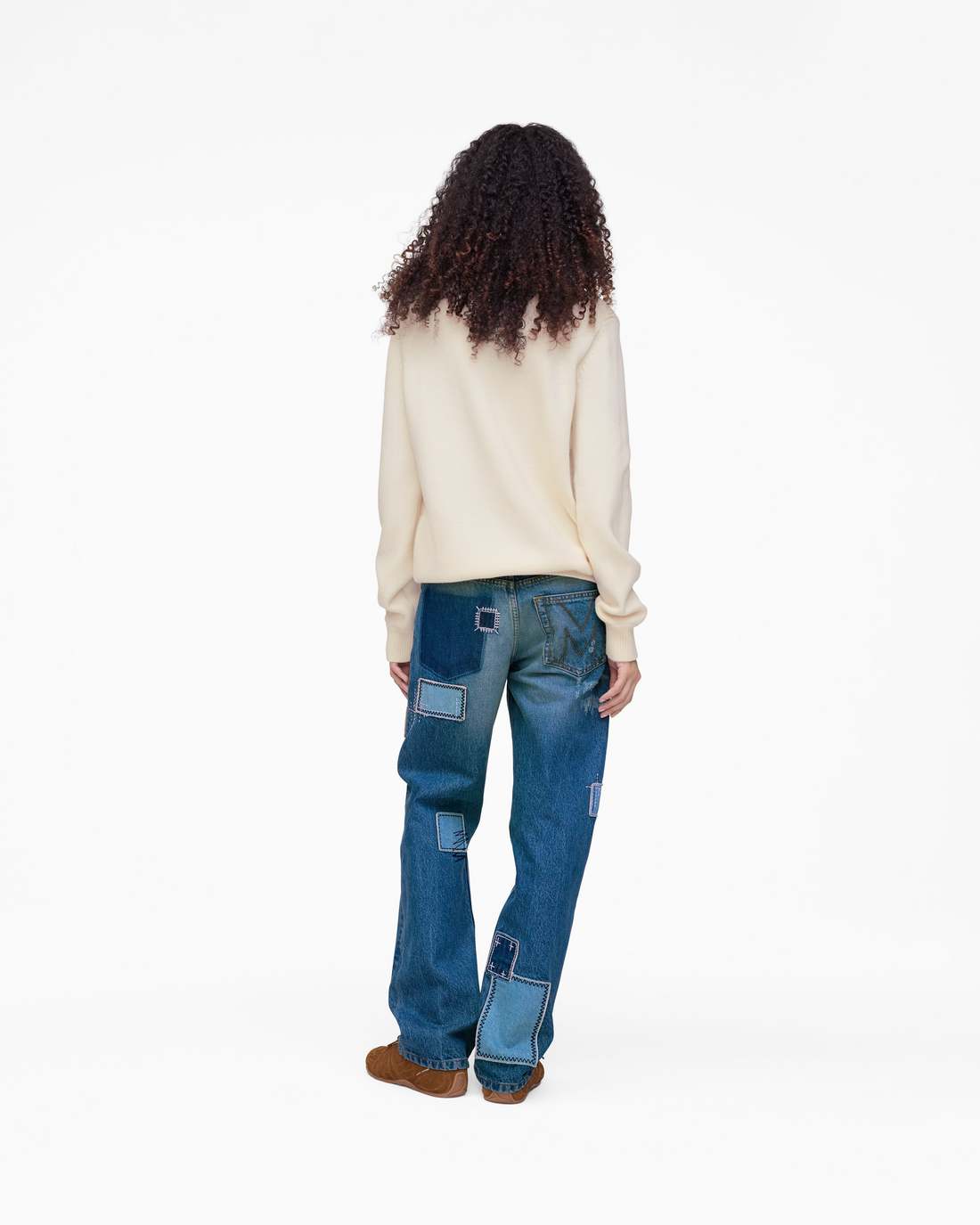 Patchwork Straight Jean Bright Indigo - Marc Jacobs Premium