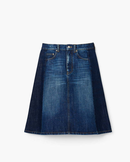 Two Tone Shadow Denim Skirt Dark Slub Indigo - Marc Jacobs Popular