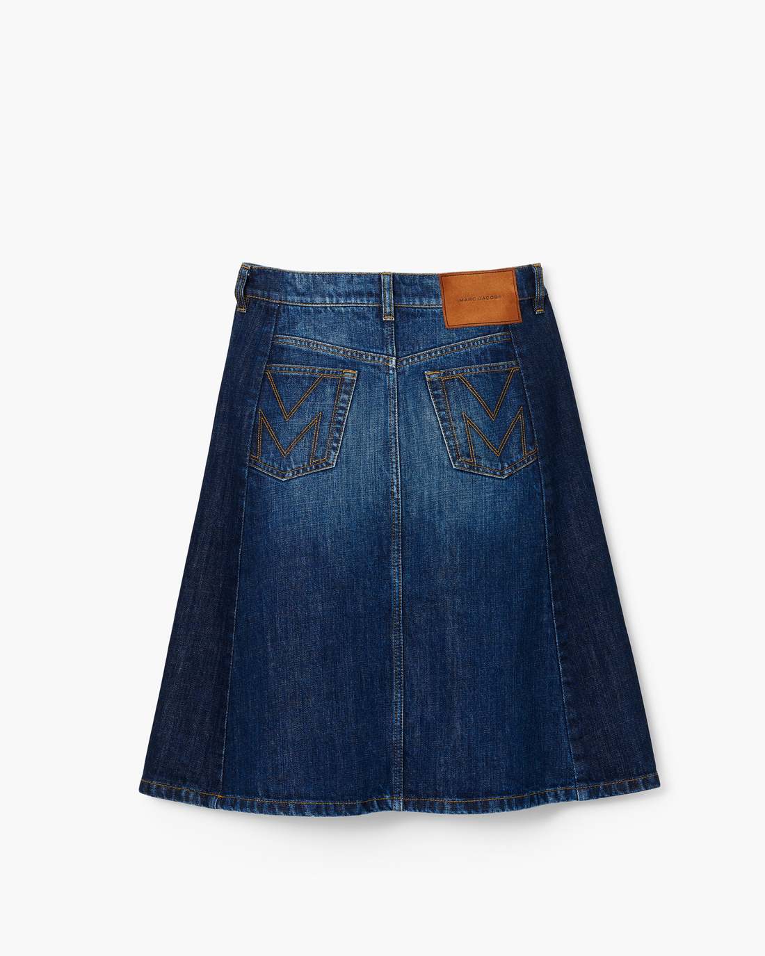 Two Tone Shadow Denim Skirt Dark Slub Indigo - Marc Jacobs Popular