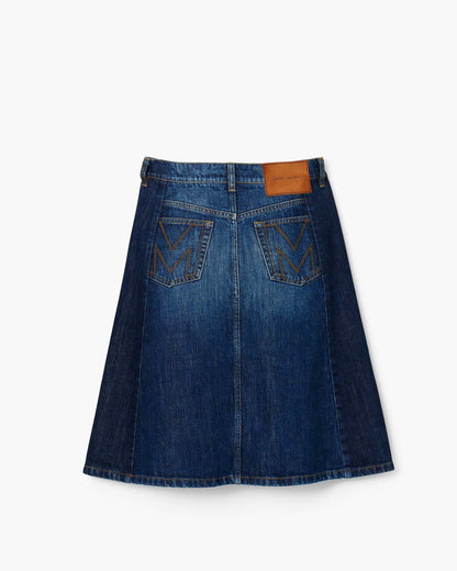 Two Tone Shadow Denim Skirt Dark Slub Indigo - Marc Jacobs Popular