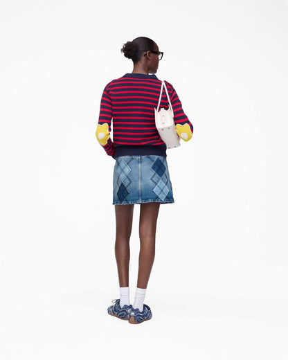 Argyle Patchwork Mini Skirt Bright Indigo - Marc Jacobs Trending
