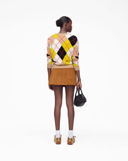 Suede Box Pleat Mini Skirt Copper - Marc Jacobs Best Seller